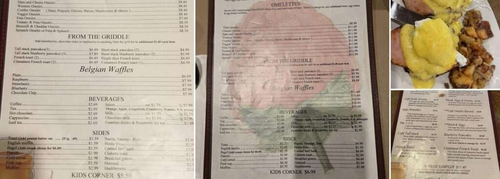 Raspberries Cafe Menu